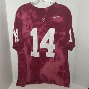 Vintage Nike Red and White Sports Jersey